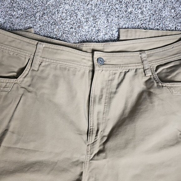 Under Armour Tan/Red Logo Kahki Mens Waist Size 40x32 Loose Fit Denim Jeans - Picture 8 of 12